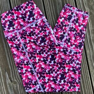 Bend Active Polka Dot Athletic Leggings - Size Small